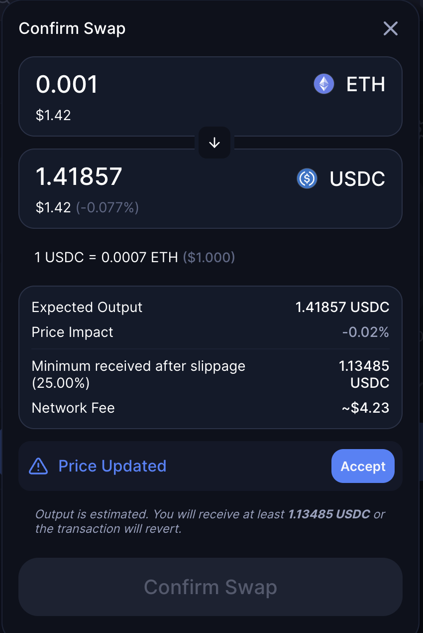 How to swap currency / tokens on 3rd party dApps with the Bitski browser  extension – Bitski